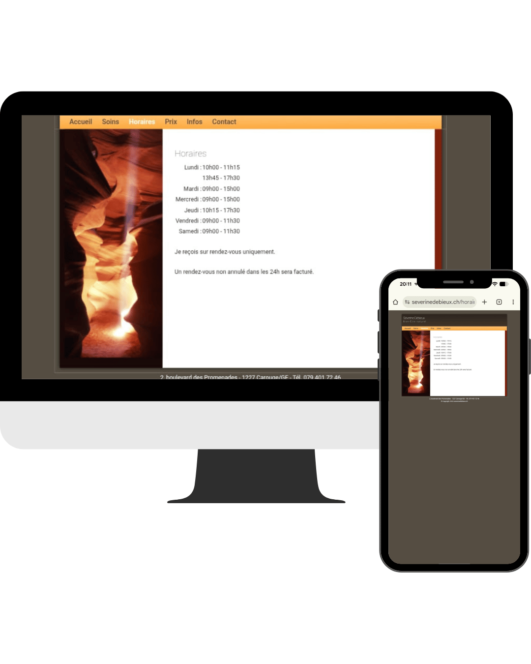 Site Séverine - Avant