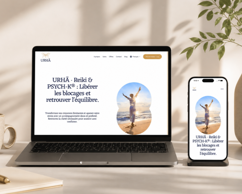Création du site URHĀ par Edelweiss Creation